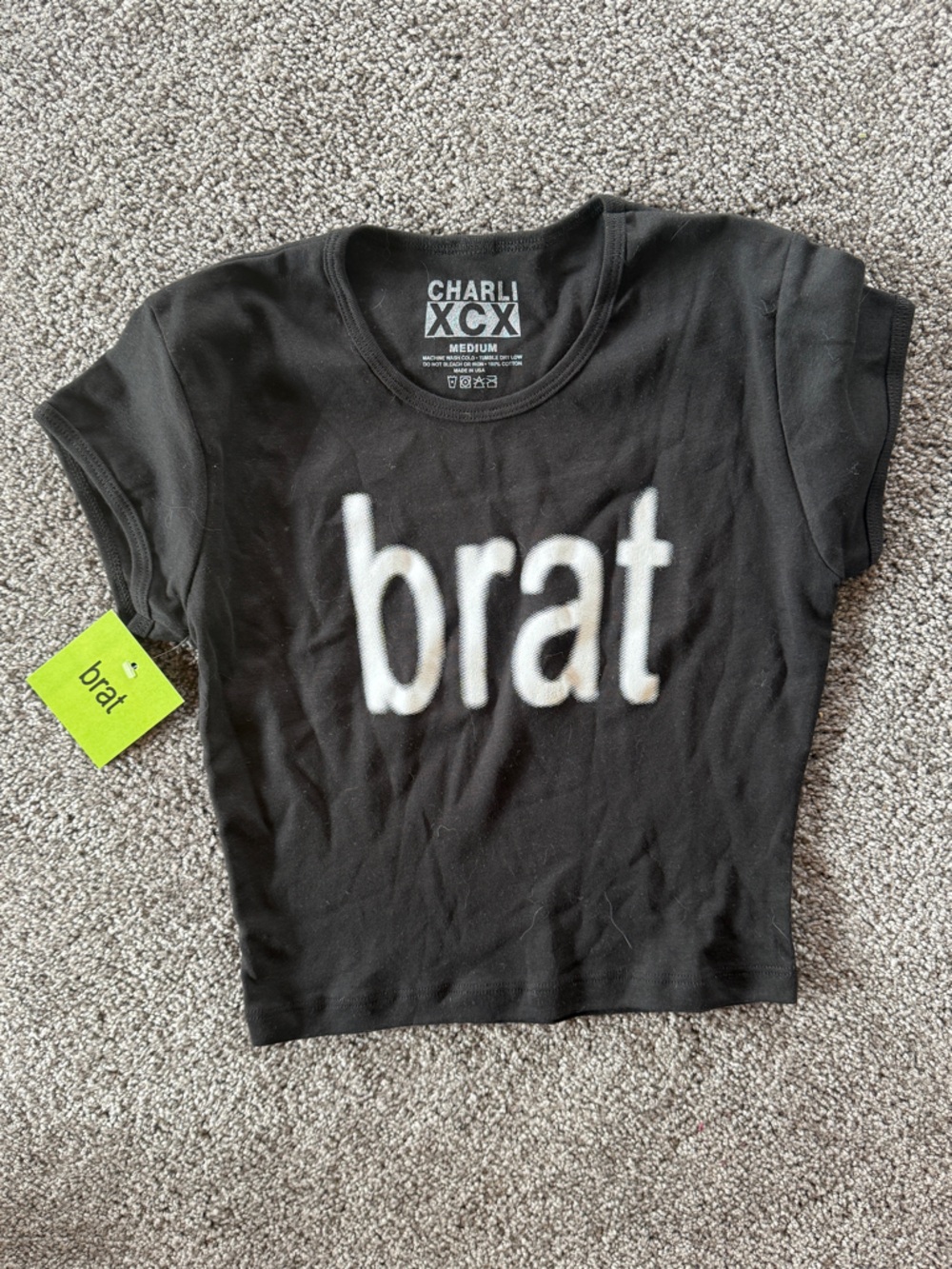 Brat Charli XCX baby tee